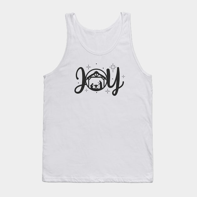 Joy Nativity Scene Tank Top by BadrooGraphics Store